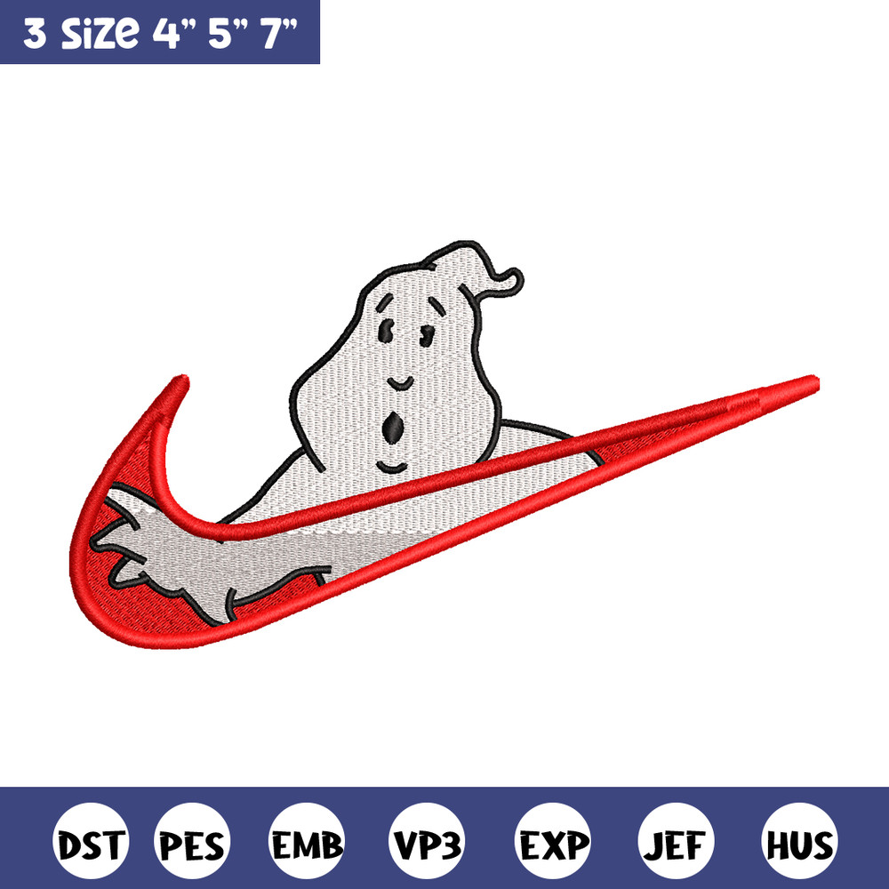 Casafantasmas nike embroidery design, Ghostbusters embroidery, nike design, movie design, movie shirt, Digital download.jpg