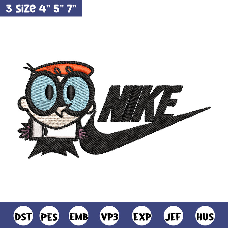 Dexter cartoon Nike Embroidery design, Dexter cartoon Embroidery, Nike design, Embroidery file, Instant download..jpg