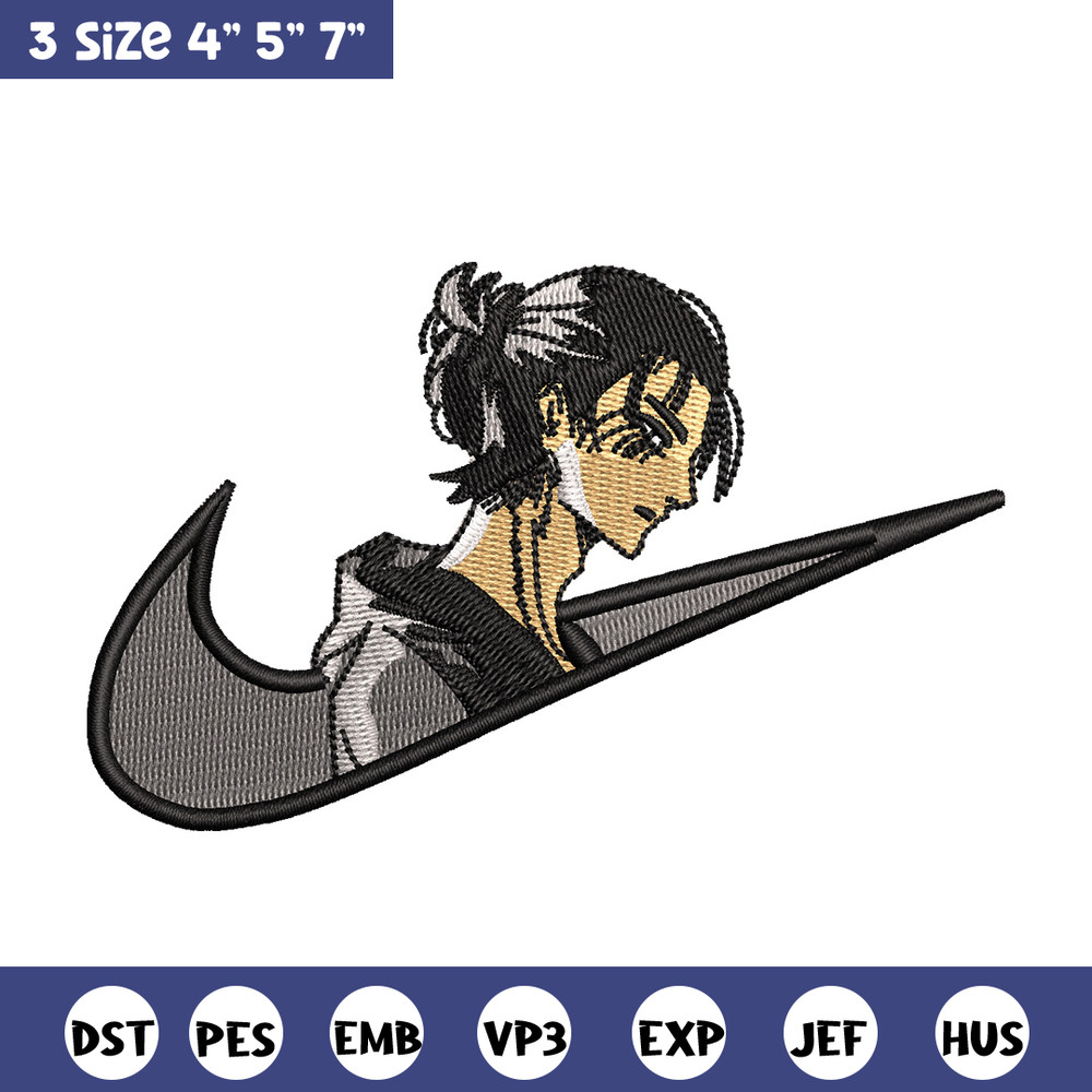 Eren x nike embroidery design, Aot embroidery, Embroidery file, Embroidery shirt, Nike design, Digital download.jpg