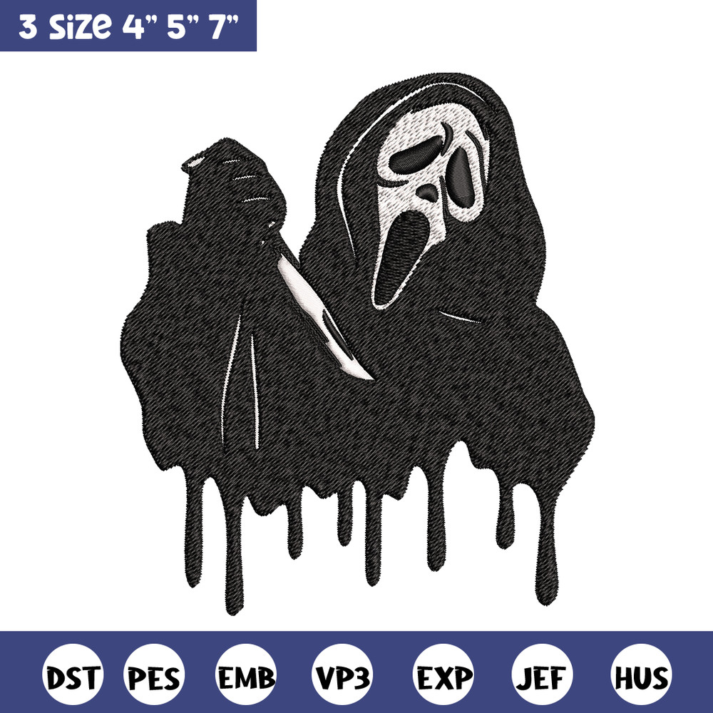 Ghostface knife Embroidery design, Horror Embroidery, Embroidery File, logo design, logo shirt, Digital download..jpg