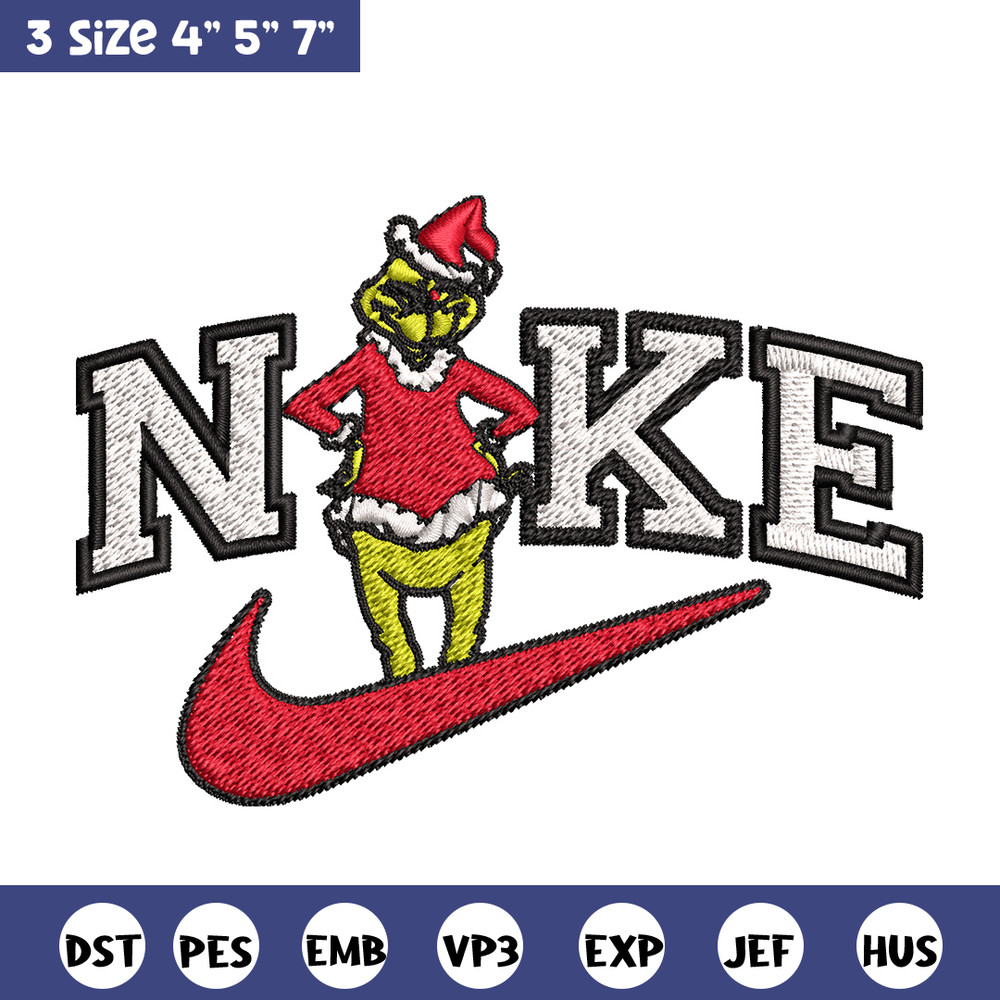 Grinch nike Embroidery Design, Nike Embroidery, Brand Embroidery, Embroidery File, Logo shirt, Digital download.jpg