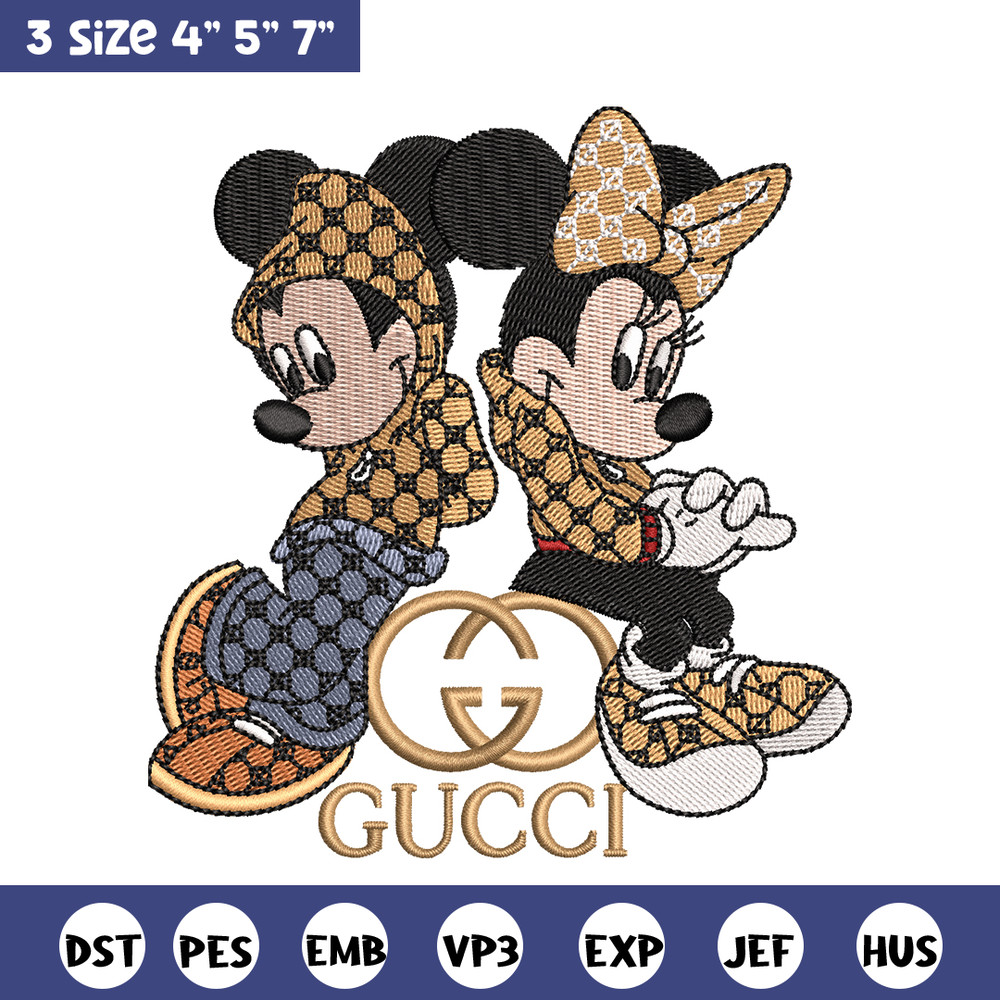Gucci Mickey And Minnie Embroidery design, Disney Embroidery, Disney design, Embroidery File, Digital download..jpg