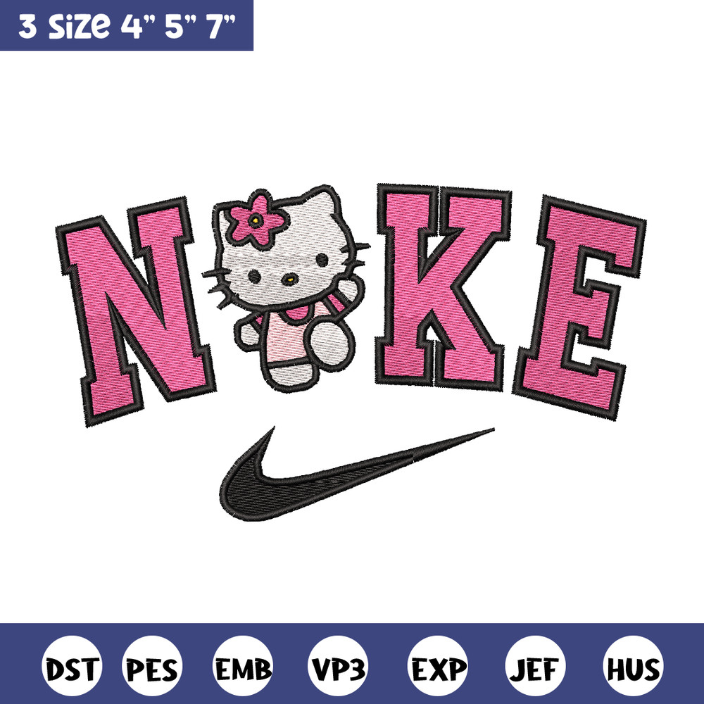 Hello Kitty Nike embroidery design, Hello Kitty embroidery, nike design, logo design, logo shirt, Digital download.jpg