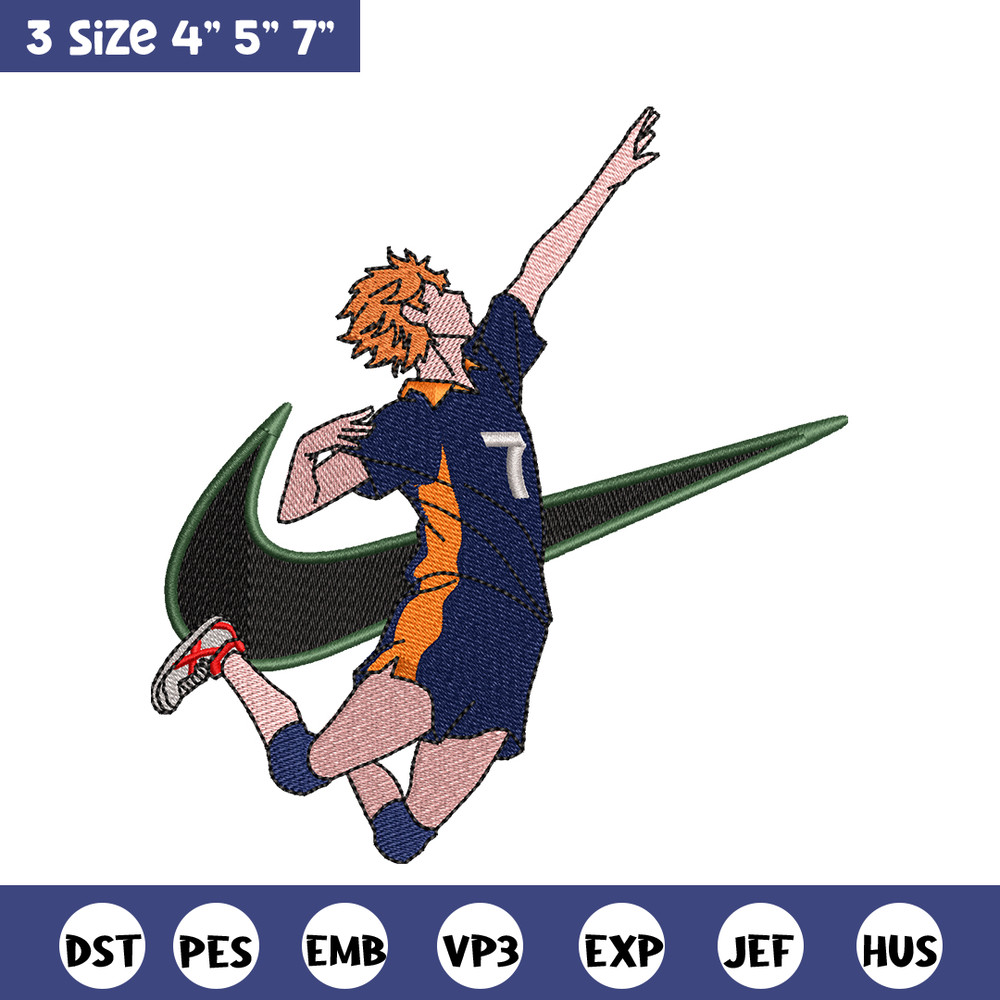Hinata Shouyou Nike embroidery design, haykiuu embroidery, Nike design, anime design, anime shirt, Digital download.jpg