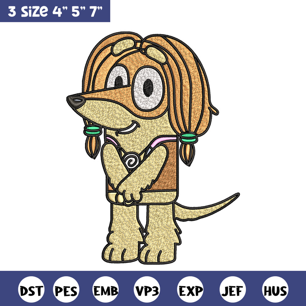 Indy Bluey Embroidery, Bluey cartoon Embroidery, Embroidery File, cartoon design, cartoon shirt, Digital download..jpg