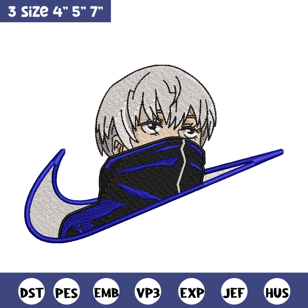 Inumaki Nike embroidery design, Jujutsu Kaisen embroidery, Nike design, anime design, anime shirt, Digital download.jpg
