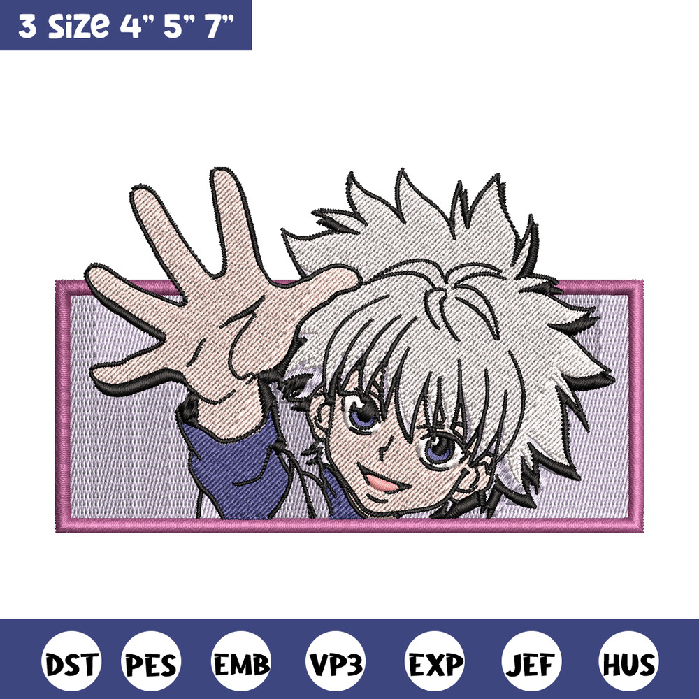 Killua nike embroidery design, Hunter x hunter embroidery, nike design, Logo shirt, anime shirt, digital download.jpg