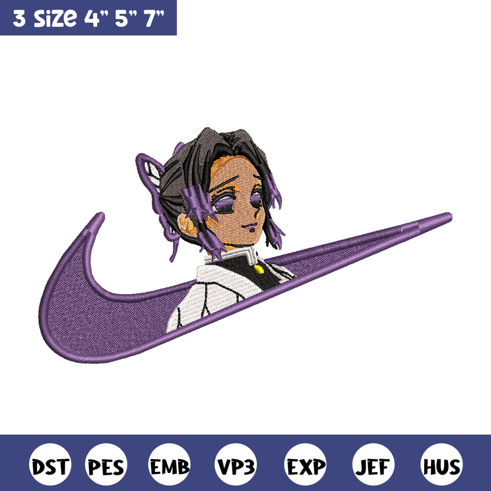 Kochou Shinobu Nike embroidery design, Kimetsu no Yaiba embroidery, Nike design, anime design, Digital download.jpg