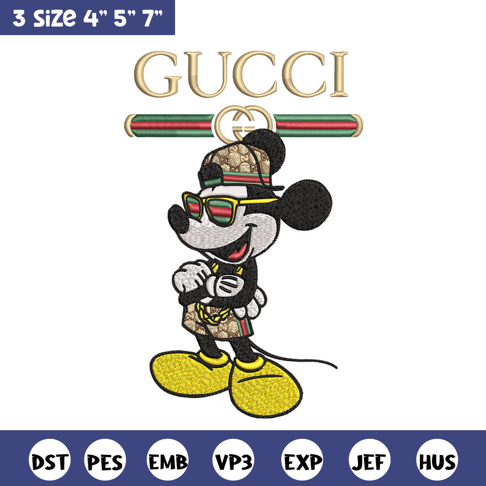 Mickey gucci Embroidery Design,Gucci Embroidery, Embroidery File, Logo shirt, Sport Embroidery, Digital download.jpg