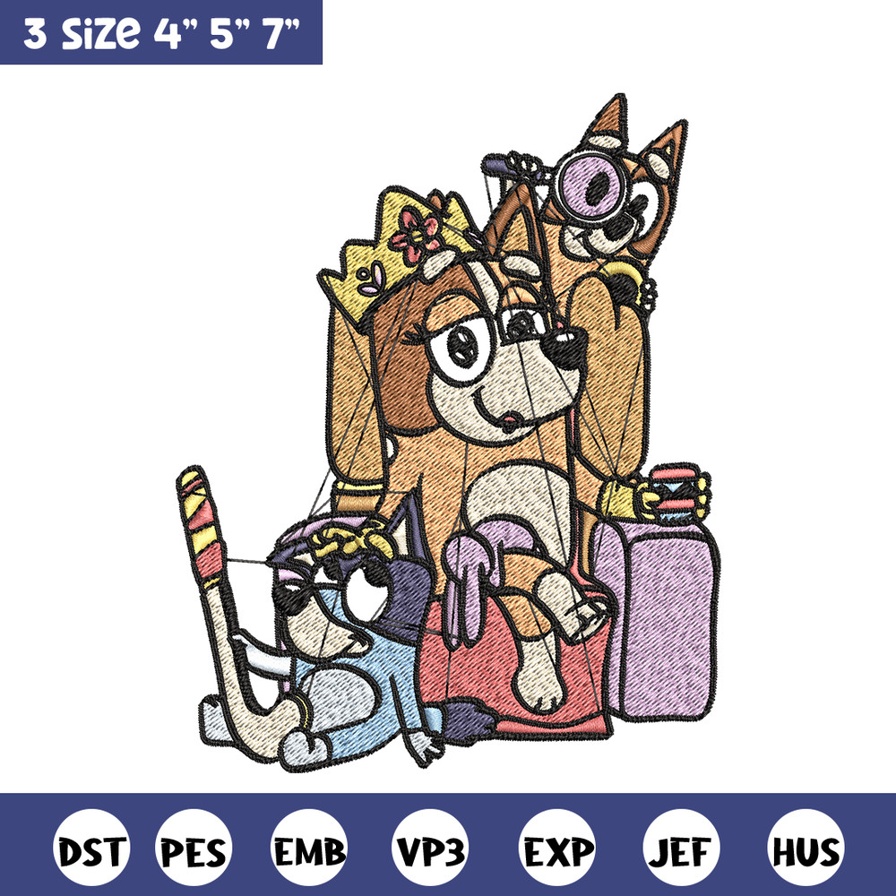 Mum Bluey bingo Embroidery, bluey Embroidery, Embroidery File, cartoon shirt, cartoon design, Digital download..jpg