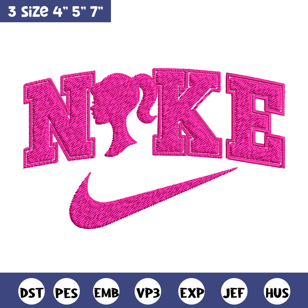 Nike barbie Embroidery design, logo Embroidery, Embroidery File, logo design, logo shirt, Digital download..jpg