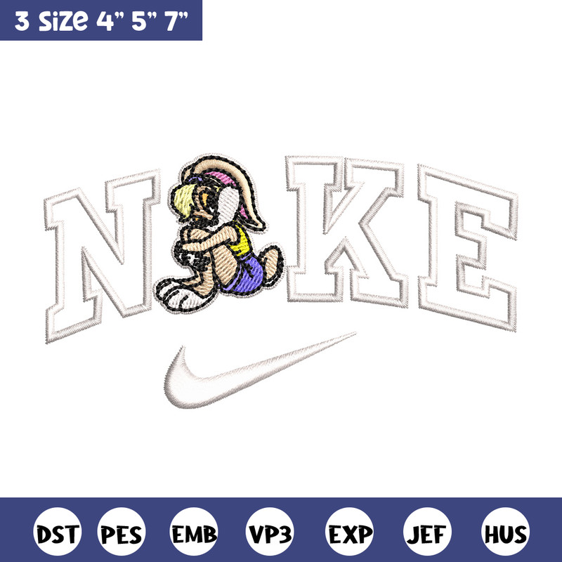 Nike bunny cartoon Embroidery Design, Cartoon Embroidery, Nike Embroidery, Embroidery File, Logo shirt, Digital download.jpg