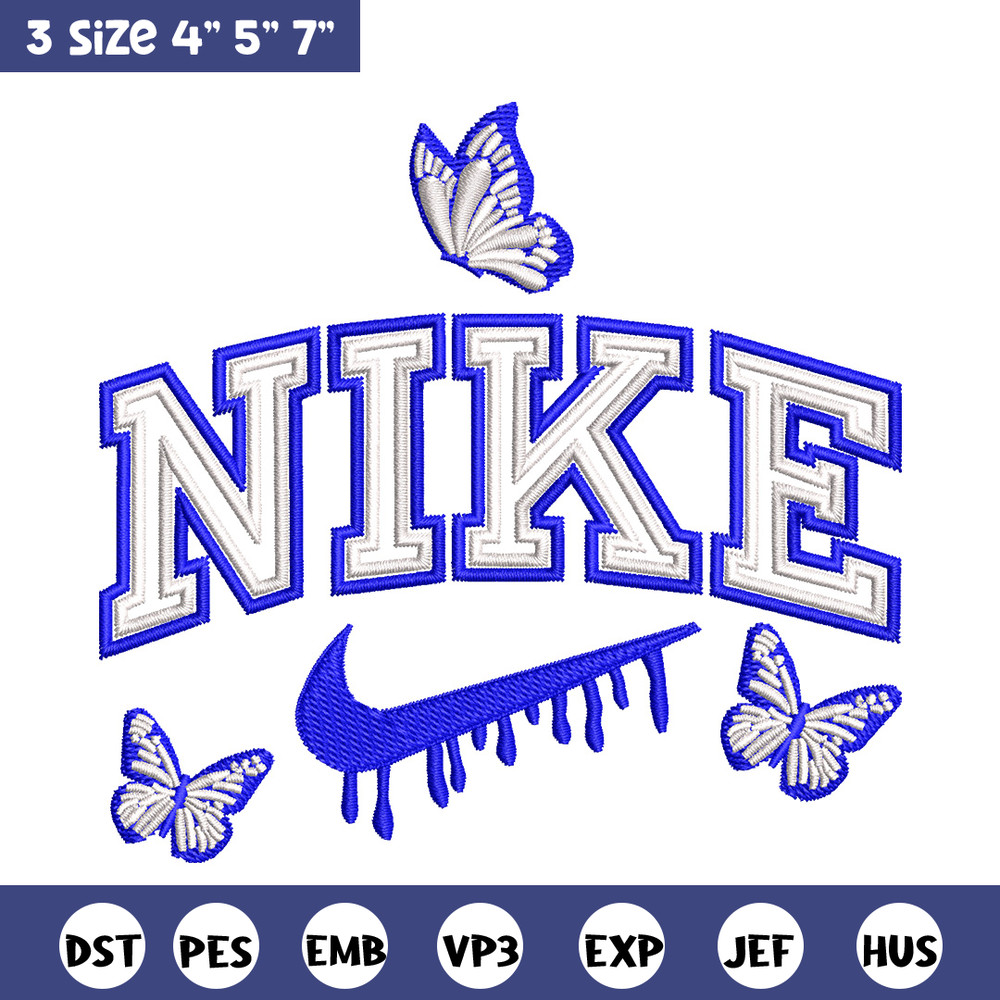 Nike butterfly embroidery design, Butterfly embroidery, Nike design,Embroidery file,Embroidery shirt,Digital download.jpg