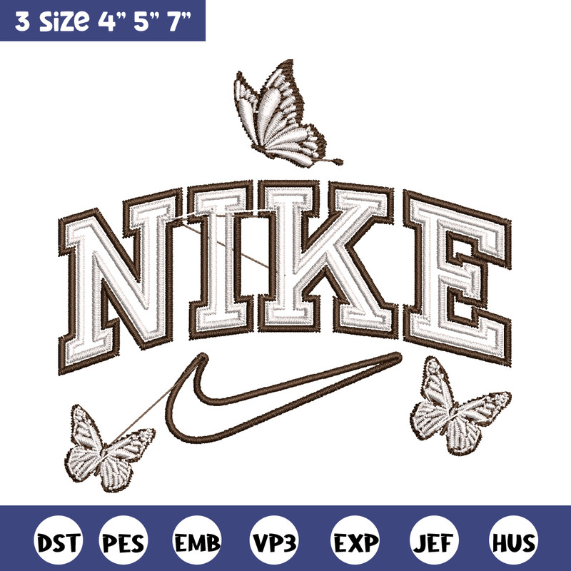 Nike butterfly embroidery design, logo embroidery, logo design, logo shirt, digital download.jpg