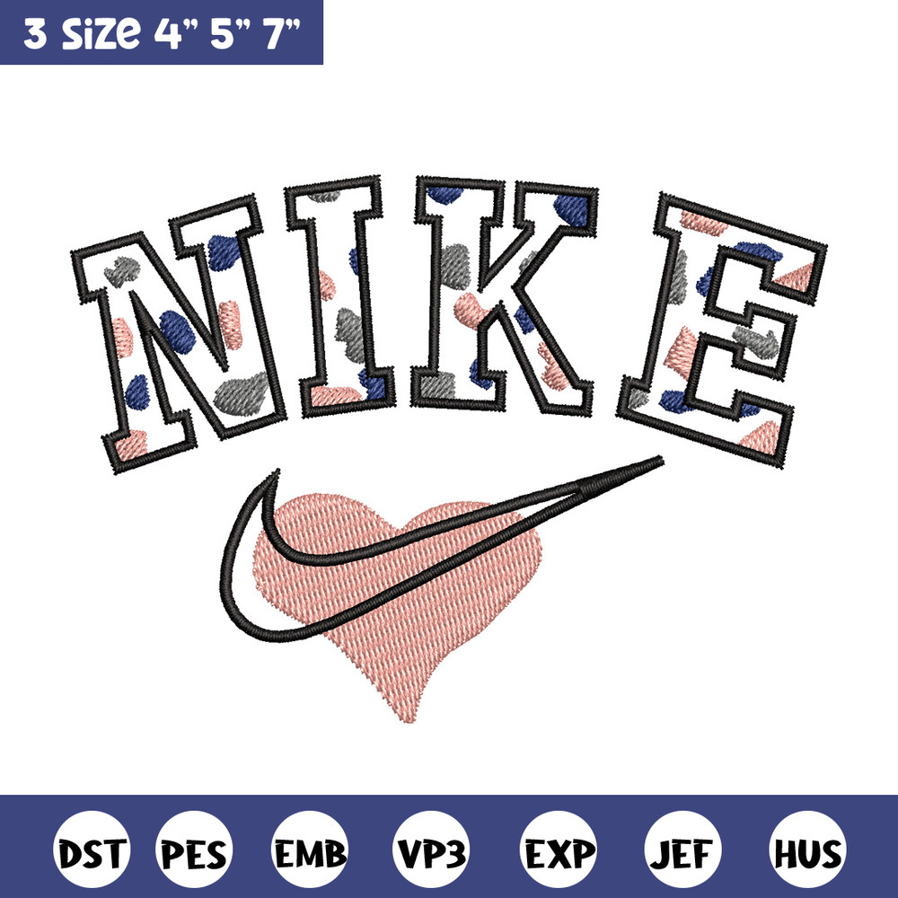 Nike heart embroidery design, Nike embroidery, Nike design, Embroidery shirt, Embroidery file,Digital download.jpg