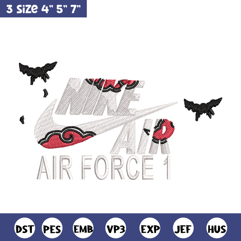 Nike itachi embroidery design, Naruto embroidery, Nike design,Embroidery file,Embroidery shirt,Digital download.jpg