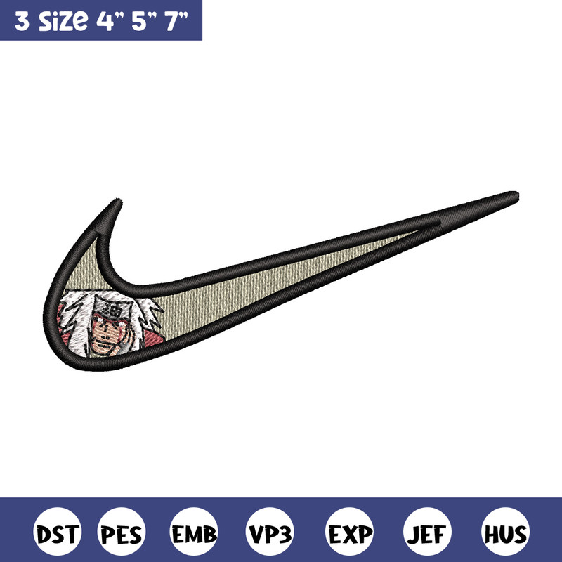 Nike jiraiya embroidery design, Naruto embroidery, Emb design, Embroidery shirt, Embroidery file, Digital download.jpg