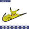 Nike Pikachu embroidery design, Pokemon embroidery, Nike design, anime design, anime shirt, Digital download.jpg