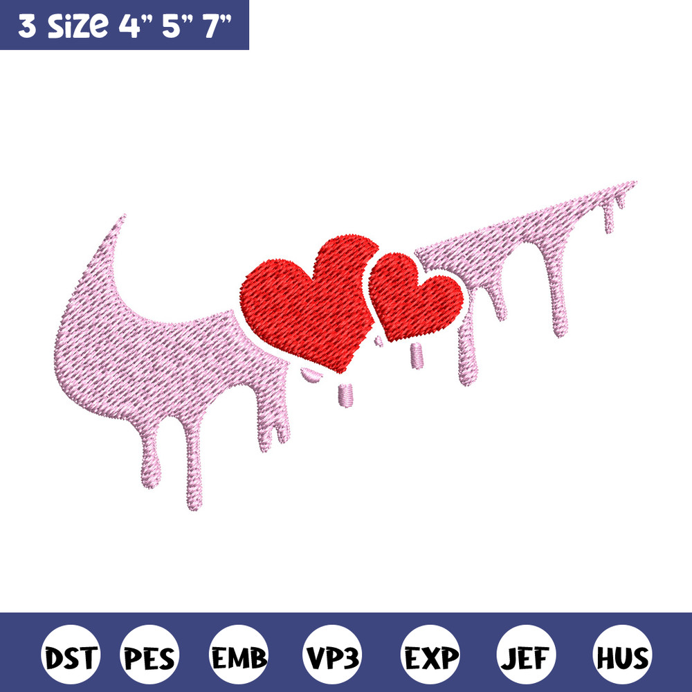 Nike red heart Embroidery Design, Nike Embroidery, Brand Embroidery, Embroidery File, Logo shirt, Digital download.jpg