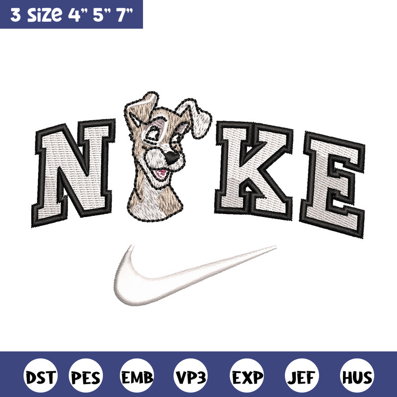 Nike white dog embroidery design, Dog embroidery, Nike design, Embroidery shirt, Embroidery file, Digital download.jpg