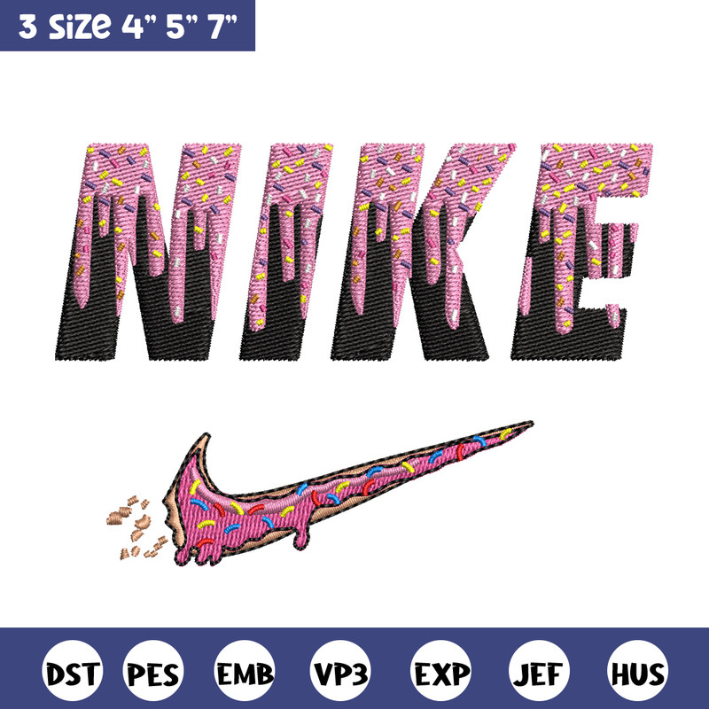 Nike x donnut embroidery design, Donut embroidery, Nike design, Embroidery shirt, Embroidery file, Digital download.jpg