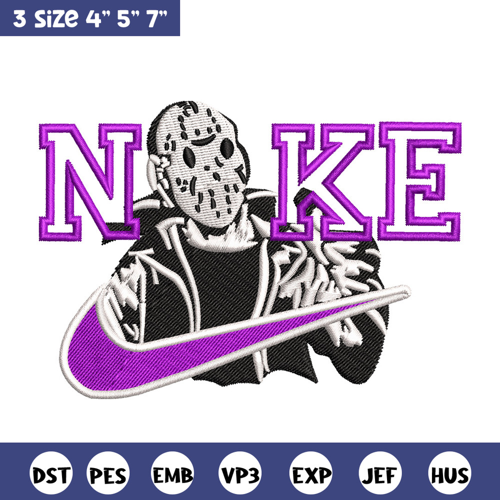 Nike x horror embroidery design, Horror movie embroidery, Nike design, Embroidery shirt, Embroidery file,Digital download.jpg