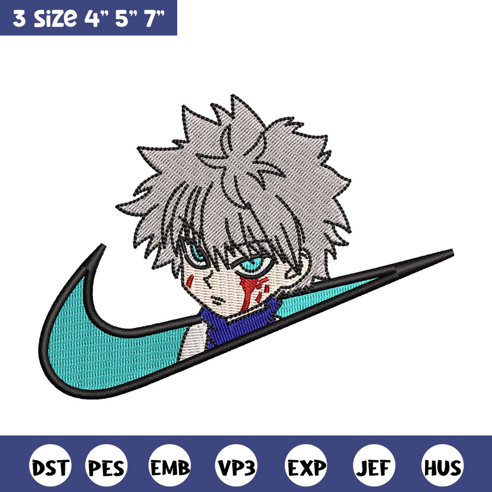 Nike x killua embroidery design, Hxh embroidery, Nike design, Embroidery shirt, Embroidery file,Digital download.jpg