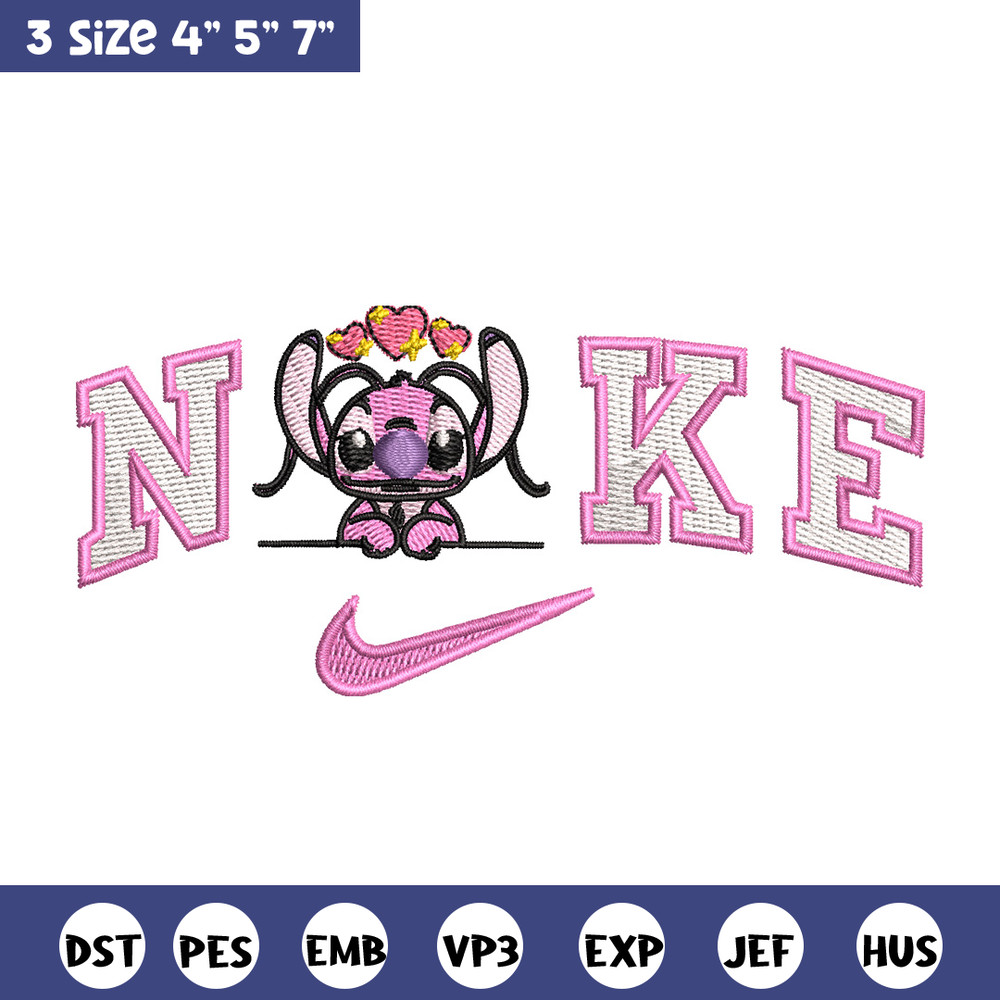 Nike x pink stitch embroidery design, Stitch embroidery, Nike design, Embroidery file,Embroidery shirt, Digital download.jpg
