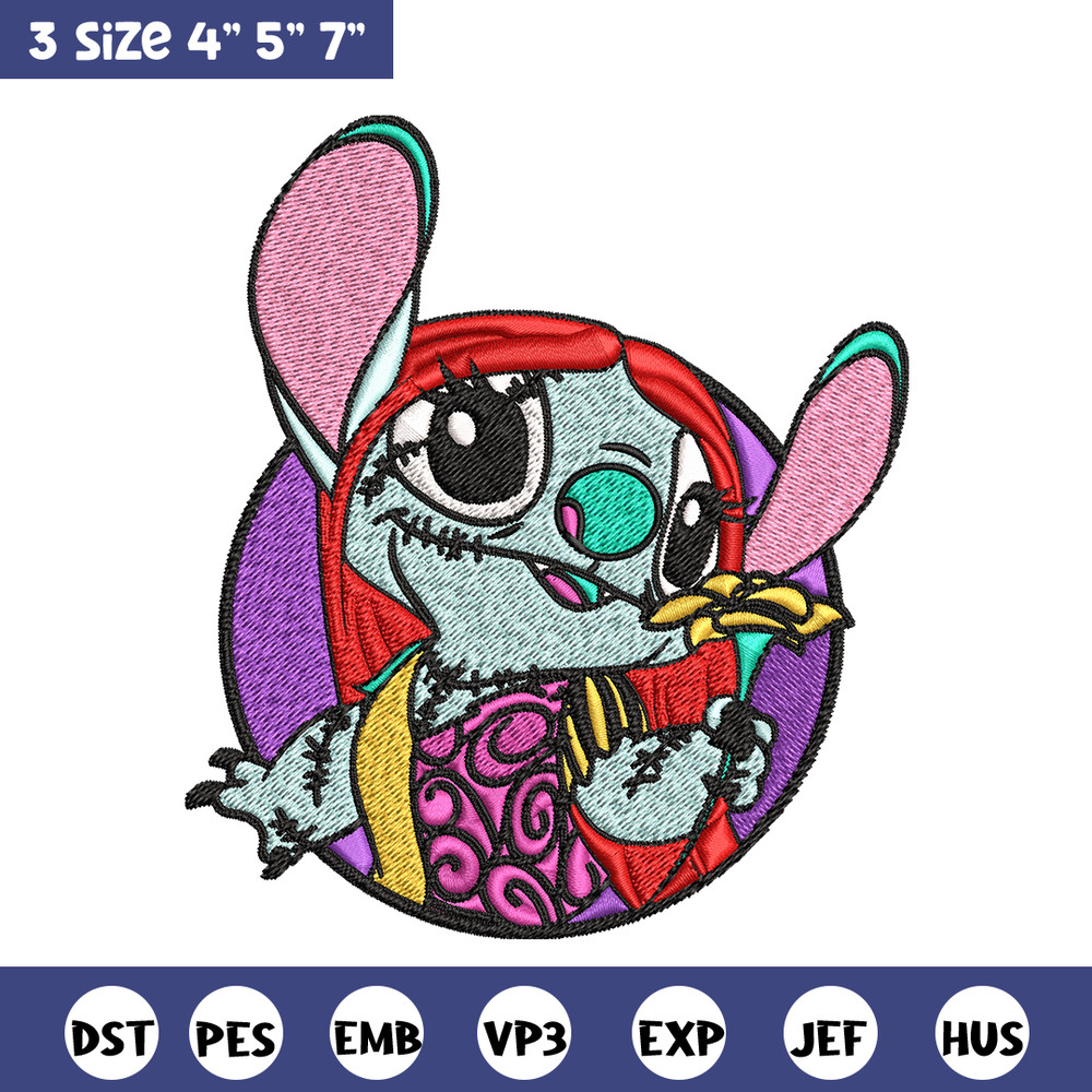 Sally Stitch Embroidery, Sally Stitch halloween Embroidery, cartoon design, Embroidery File, Digital download..jpg