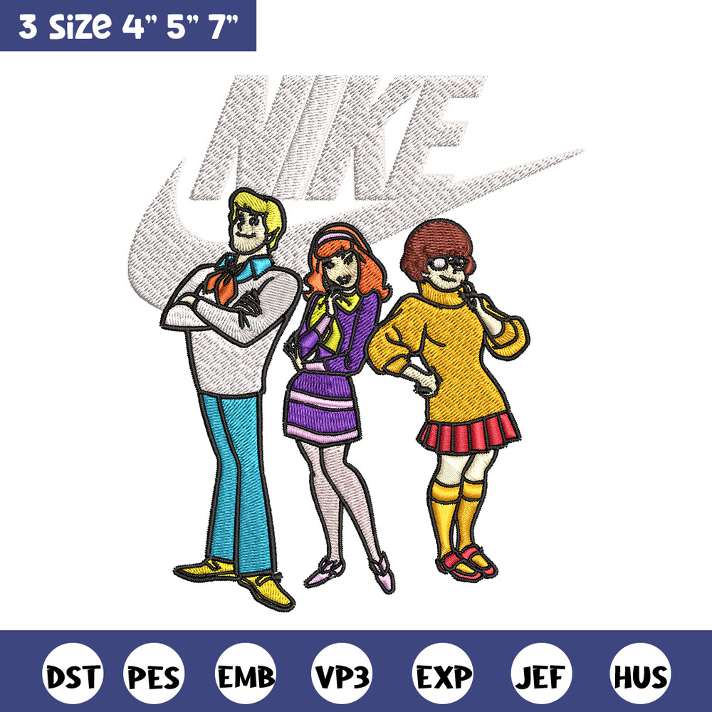 Scoopy doo Nike Embroidery design, Cartoon Embroidery, Nike design, Embroidery file, cartoon shirt, Instant download..jpg