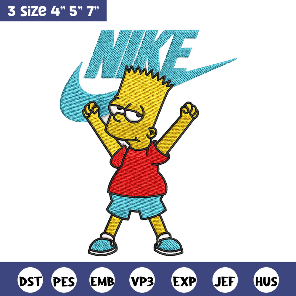 Simpson Nike Embroidery design, Simpson cartoon Embroidery, Nike design, Embroidery file, cartoon logo. Instant download.jpg