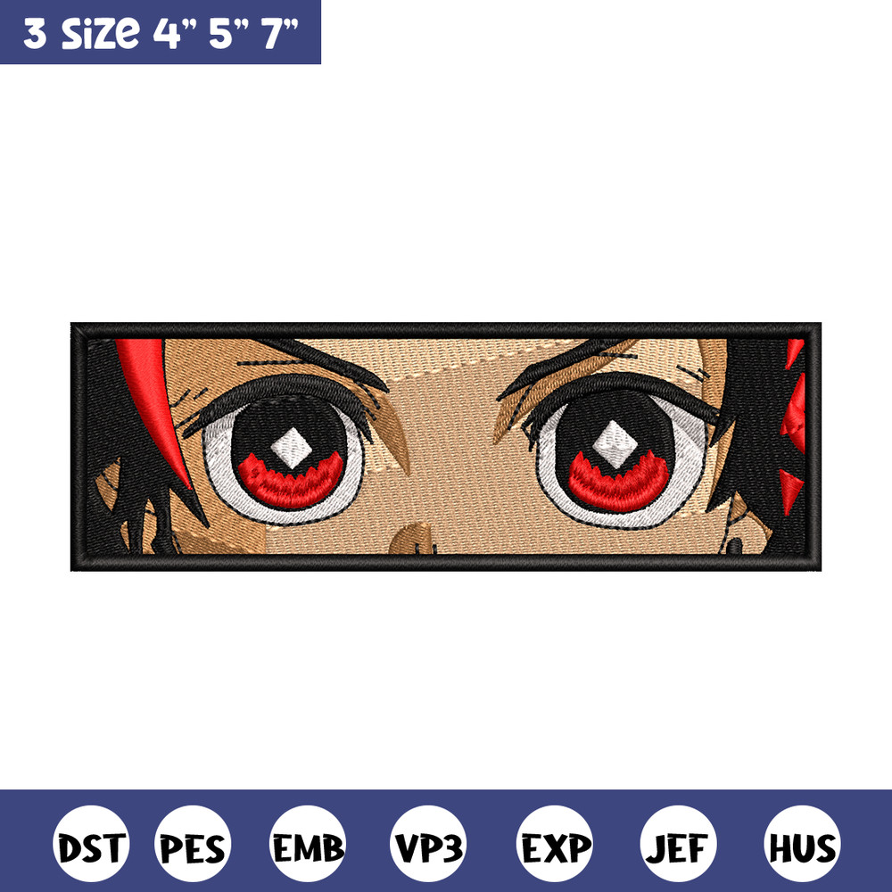 Tanjiro eyes embroidery design, Kimetsu no Yaiba embroidery, Nike design, anime design, anime shirt, Digital download.jpg