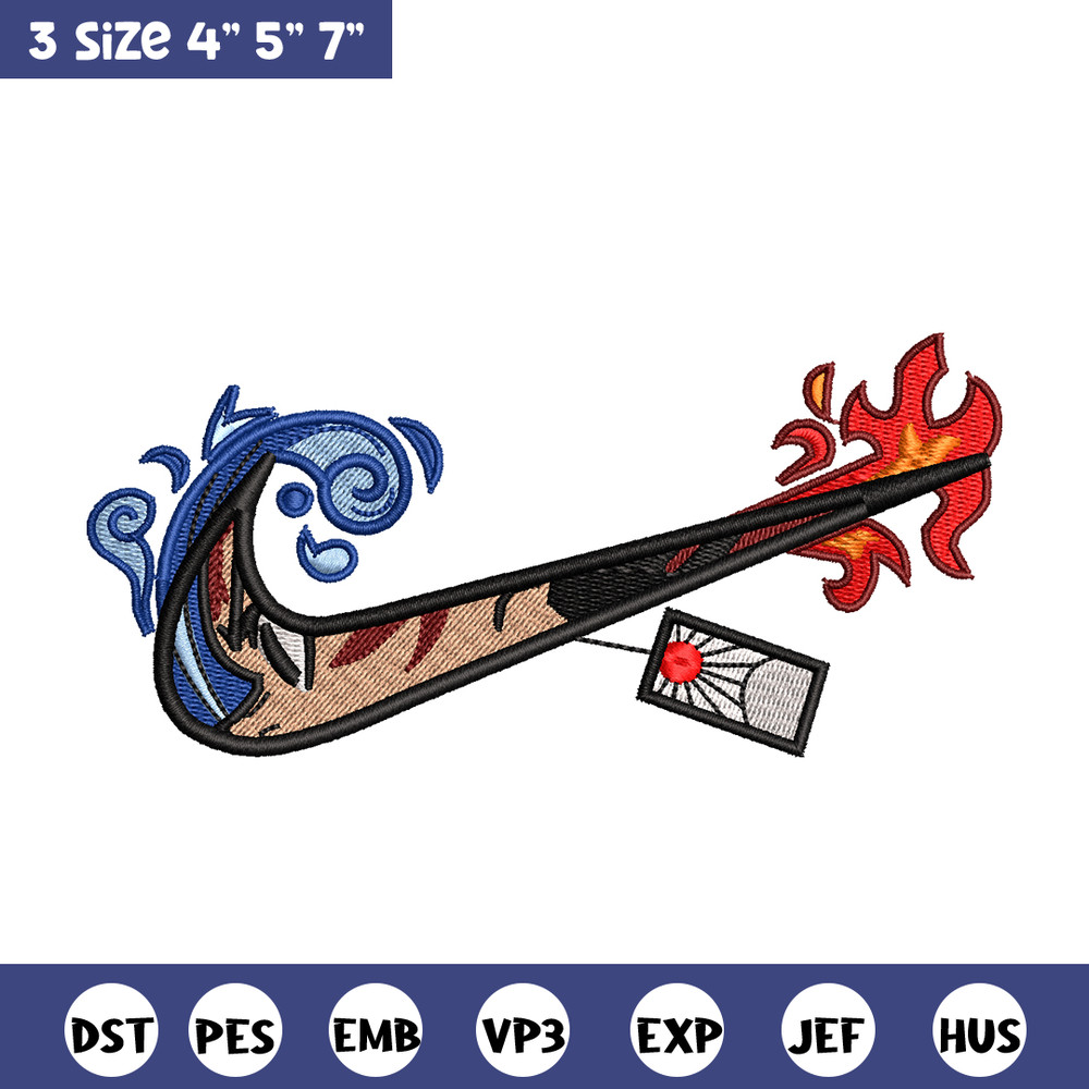 Tanjiro nike embroidery design, Kimetsu no Yaiba embroidery, nike design, anime shirt, digital download.jpg