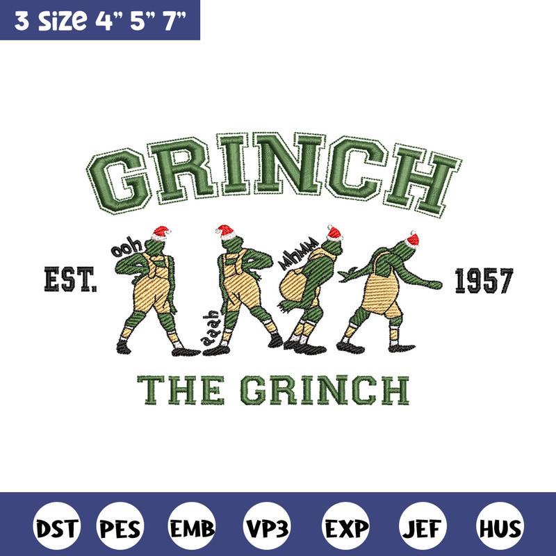 The grinch est embroidery design,Grinch embroidery, Chrismas design, Embroidery shirt, Embroidery file, Digital download.jpg
