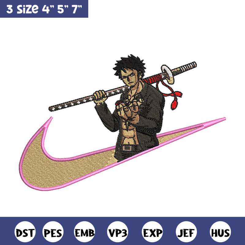 Trafalgar d. Water Law Nike embroidery design, One Piece embroidery, Nike design, anime design, Digital download.jpg