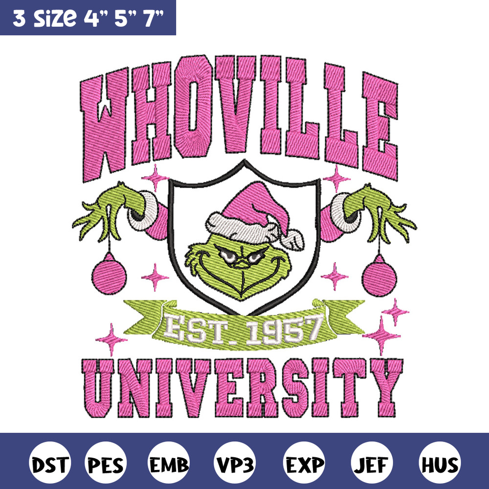 Whoville est1957 embroidery design, Grinch embroidery, Chrismas design,Embroidery shirt,Embroidery file,Digital download.jpg