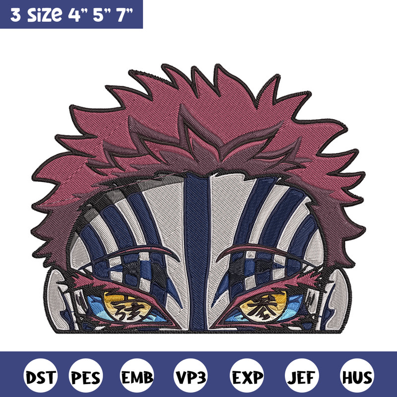 Akaza Embroidery Design, Demon slayer Embroidery, Embroidery File, Anime Embroidery, Anime shirt, Digital download.jpg