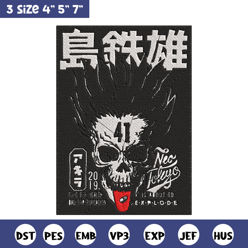 Akira 41 Poster Embroidery Design, Akira Embroidery, Embroidery File,Anime Embroidery, Anime shirt, Digital download..jpg