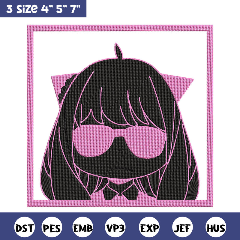 Anya box Embroidery Design, Spy x family Embroidery, Embroidery File, Anime Embroidery, Anime shirt, Digital download.jpg