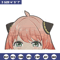 Anya Peek Embroidery Design, Spy x family Embroidery, Embroidery File, Anime Embroidery, Anime shirt, Digital download.jpg