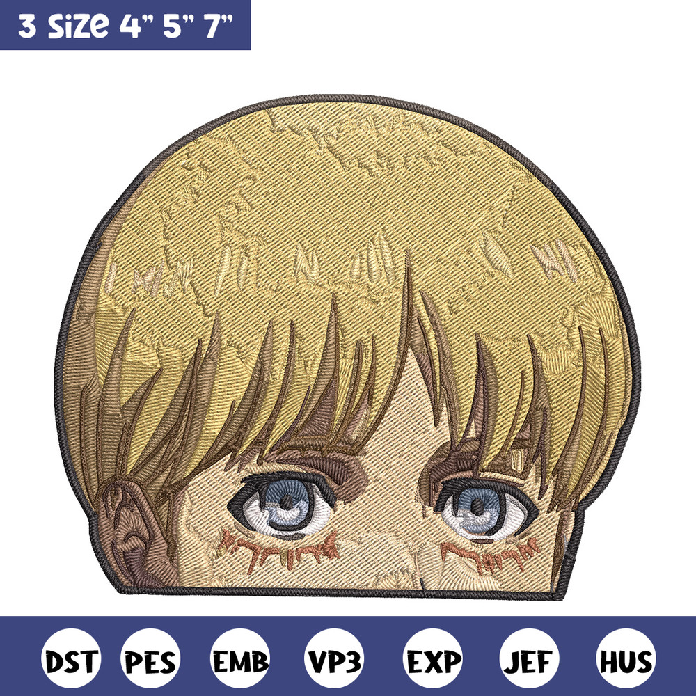 Armin Peeker Embroidery Design, Aot Embroidery, Embroidery File, Anime Embroidery, Anime shirt, Digital download..jpg