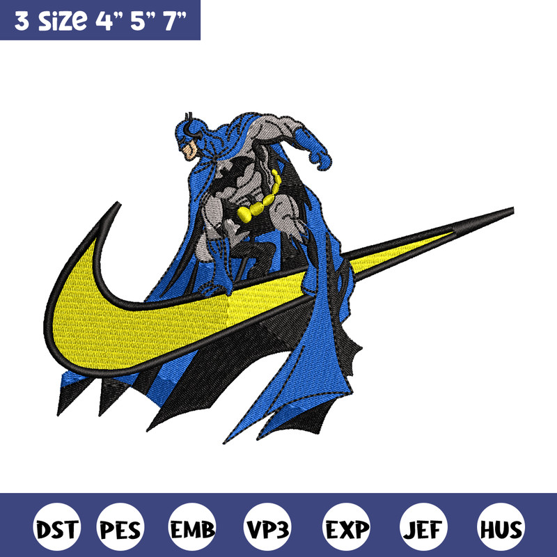 Batman Nike Logo embroidery design, Batman embroidery, Nike design, Logo shirt, movie shirt, digital download.jpg