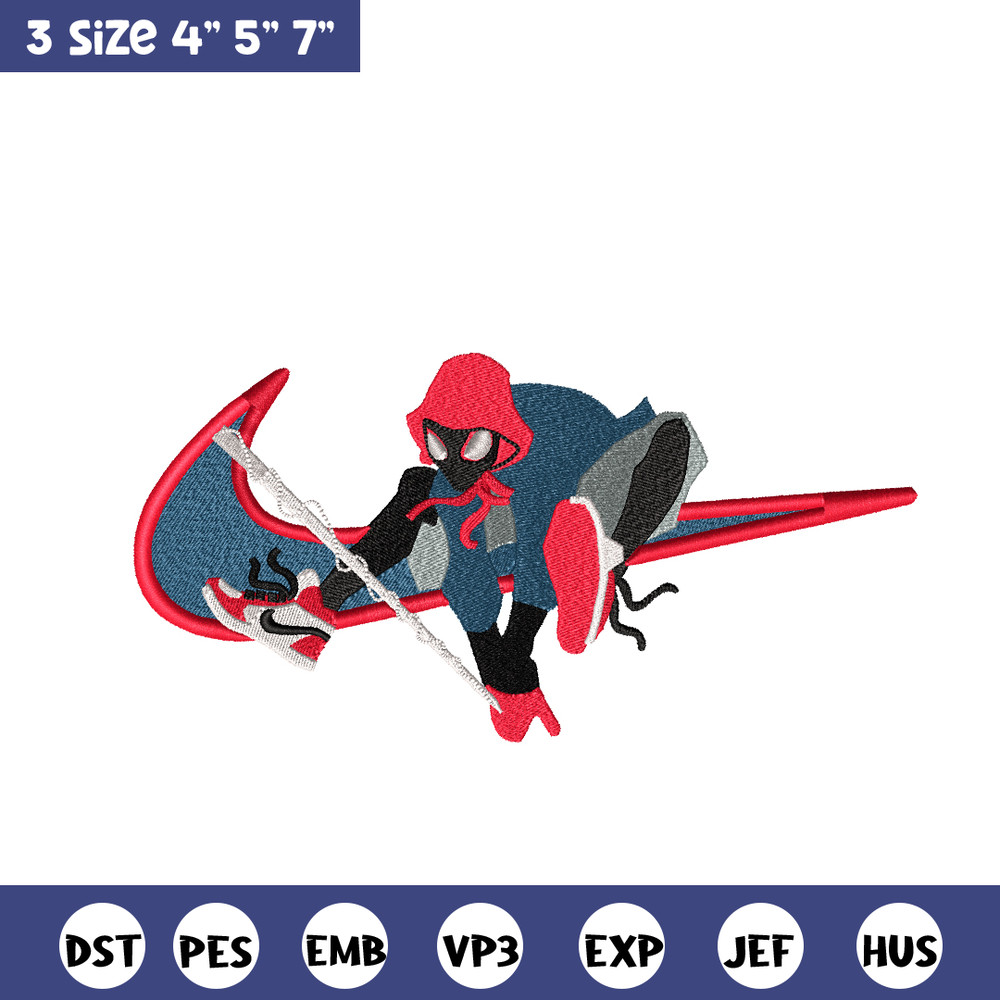 Black Spider Swoosh embroidery design, Black Spider embroidery, Nike design, Logo shirt, movie shirt, digital download.jpg