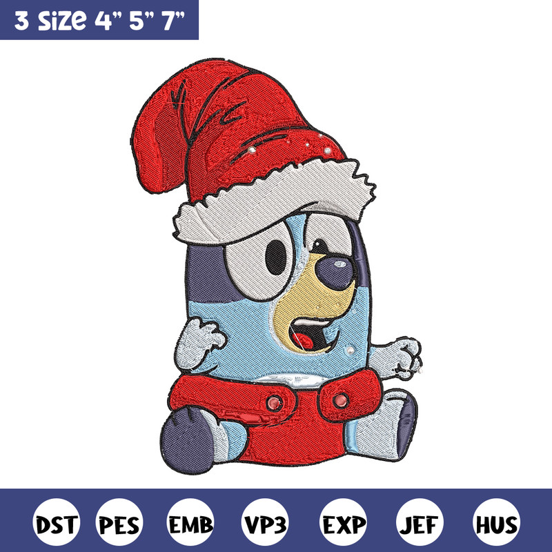 Bluey baby Embroidery Design, Bluey Embroidery, Embroidery File, Chrismas Embroidery,Anime shirt, Digital download..jpg