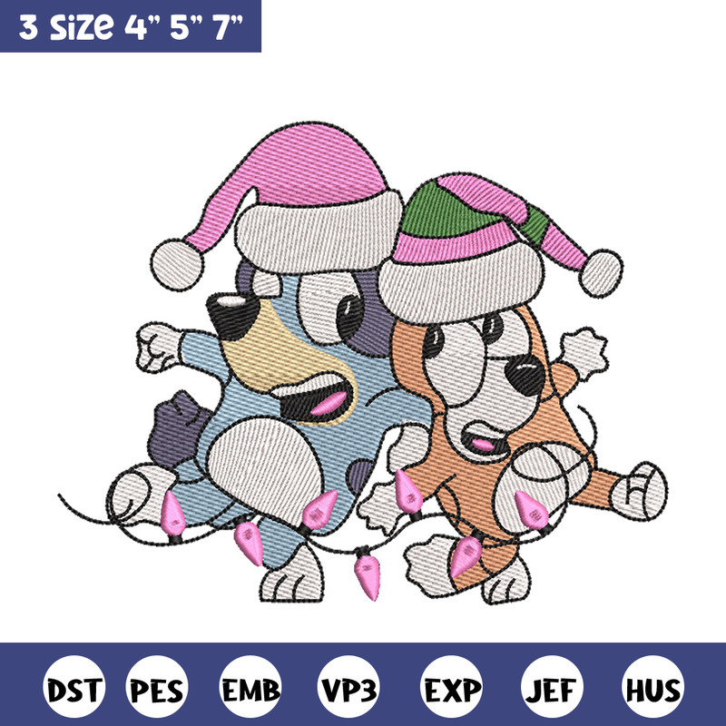 Bluey bingo embroidery design, Bluey embroidery, Chrismas design, Embroidery file, Embroidery shirt, Digital download.jpg