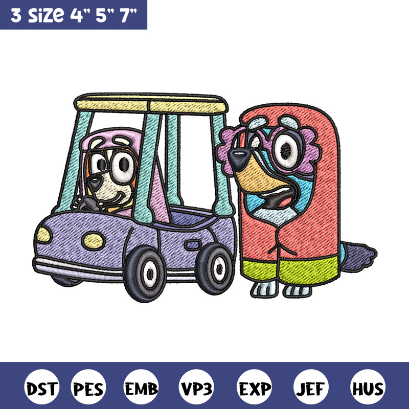 Bluey bingo Embroidery design, Bluey Embroidery, Embroidery File, cartoon design, cartoon shirt, Digital download..jpg