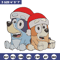 Bluey x Bingo Embroidery Design, Bluey Embroidery, Embroidery File, Chrismas Embroidery, Anime shirt, Digital download.jpg