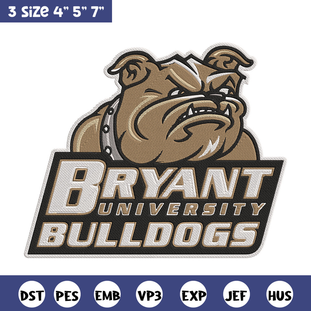 Bryant Bulldogs mascot embroidery design, NEC embroidery,Sport embroidery, logo sport embroidery, Embroidery design.jpg