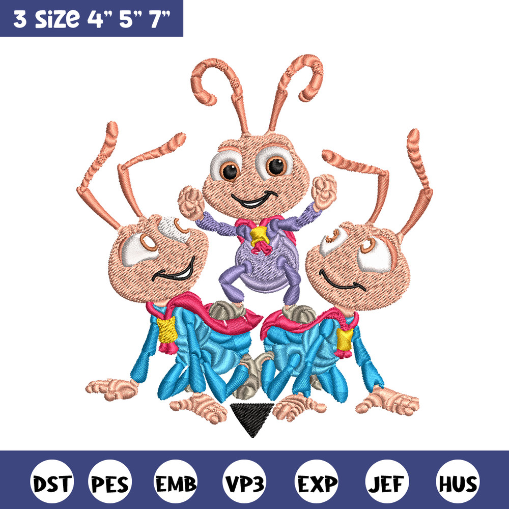 Bug's Life logo Embroidery design, Bug's Life logo Embroidery, cartoon design, Embroidery File, Digital download..jpg