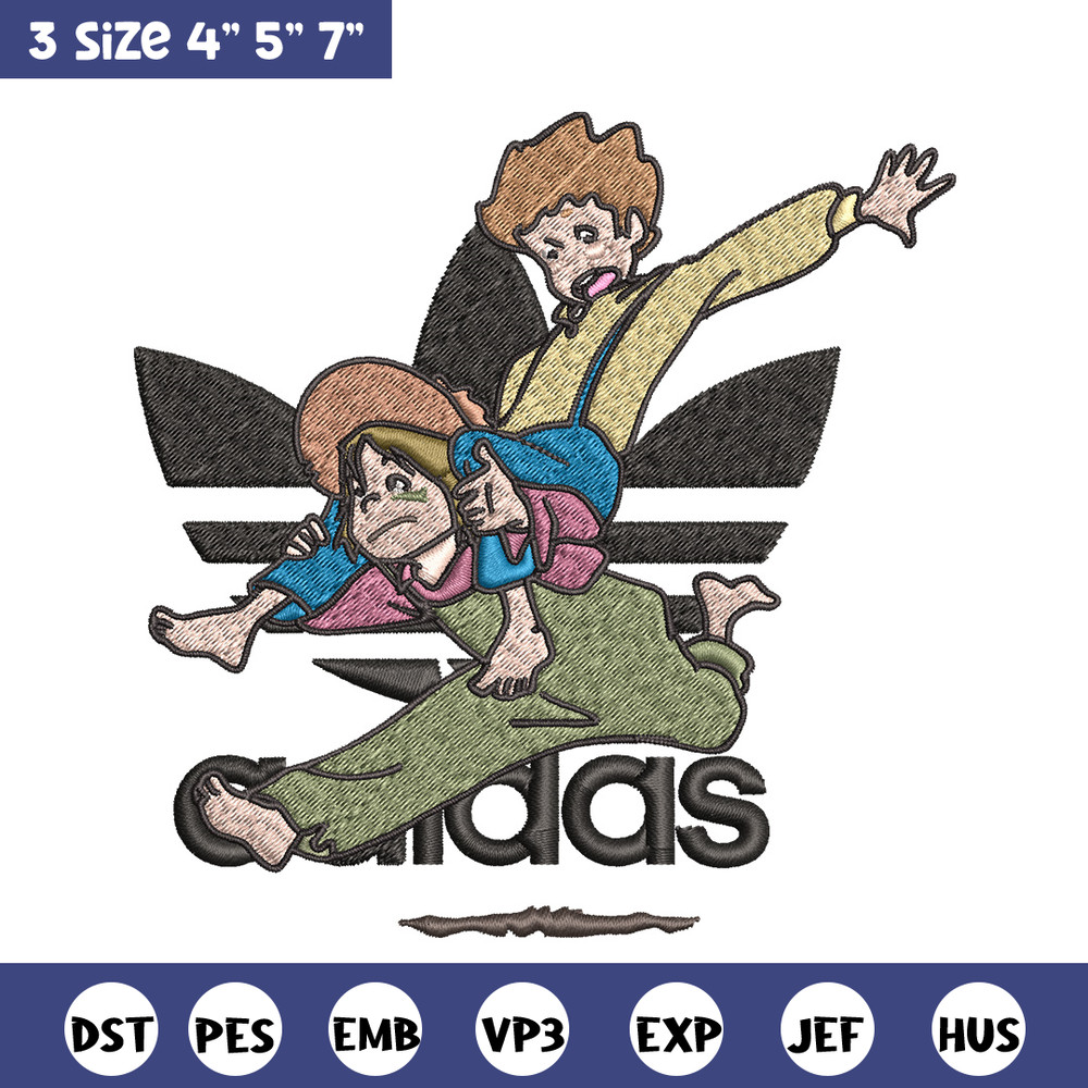 Cartoon adidas Embroidery Design, Adidas Embroidery, Embroidery File, Cartoon Embroidery, Logo shirt, Digital download.jpg